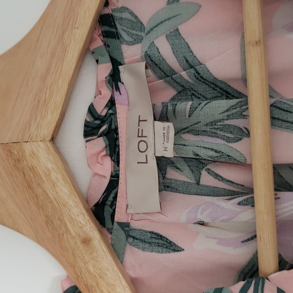 Loft tropical floral sleeveless dress - Size Medium - Picture 5 of 10